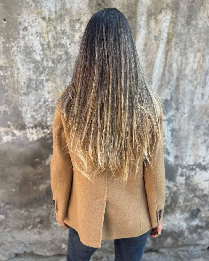 Paola | Blazer-Cappotto Monopetto con Revers