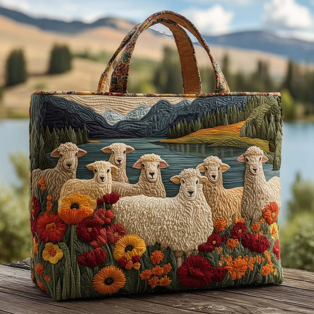 Borsa artigianale - Pecore nel Lago