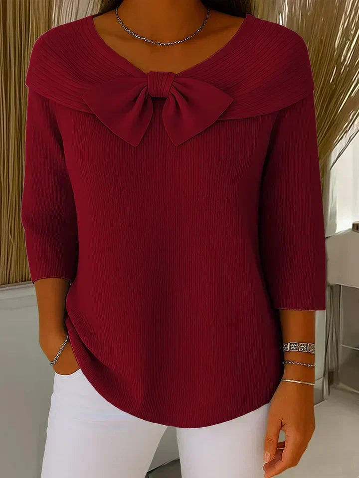 Ottavia | Tunica in maglia dalla linea fluida