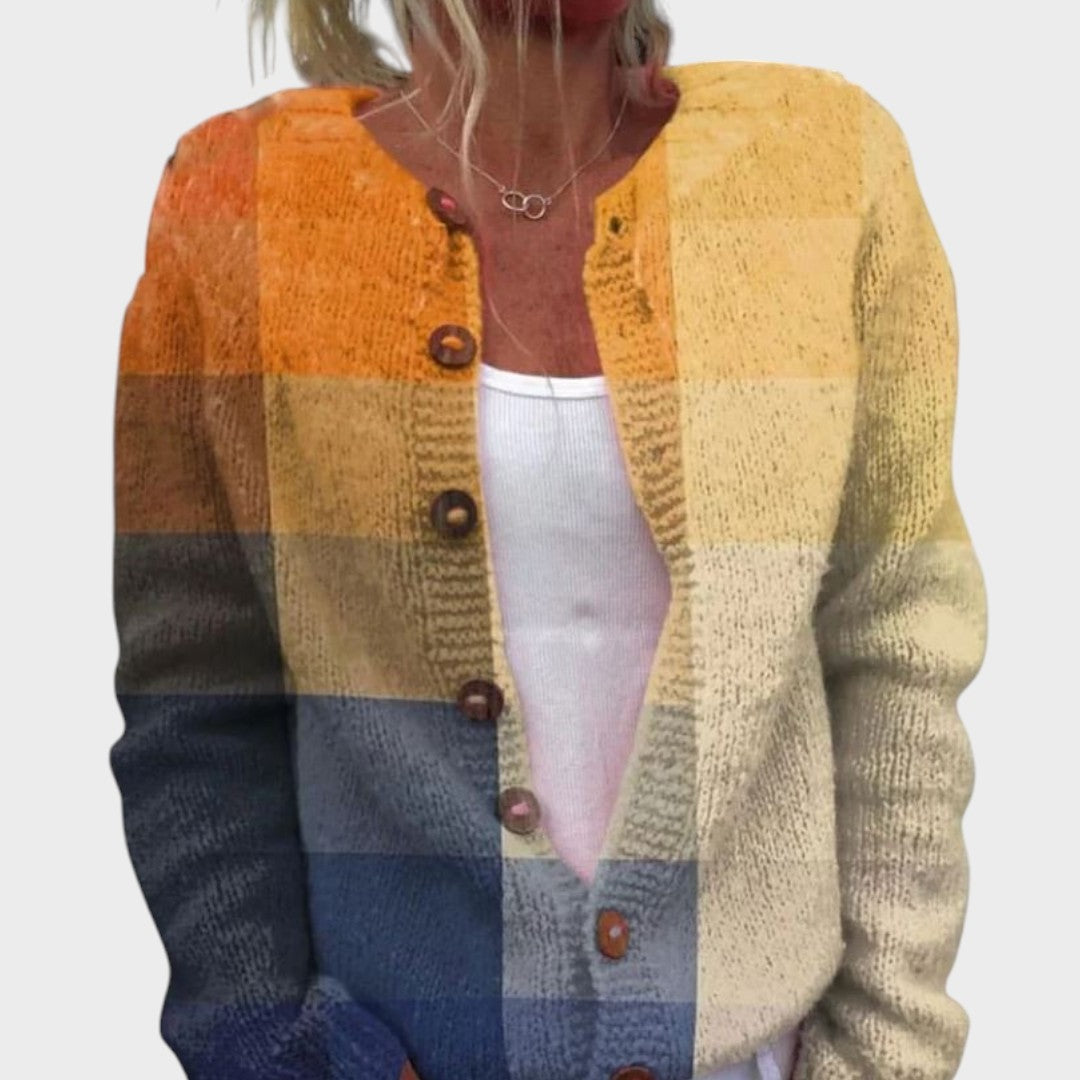 Chiara | Cardigan a Quadri