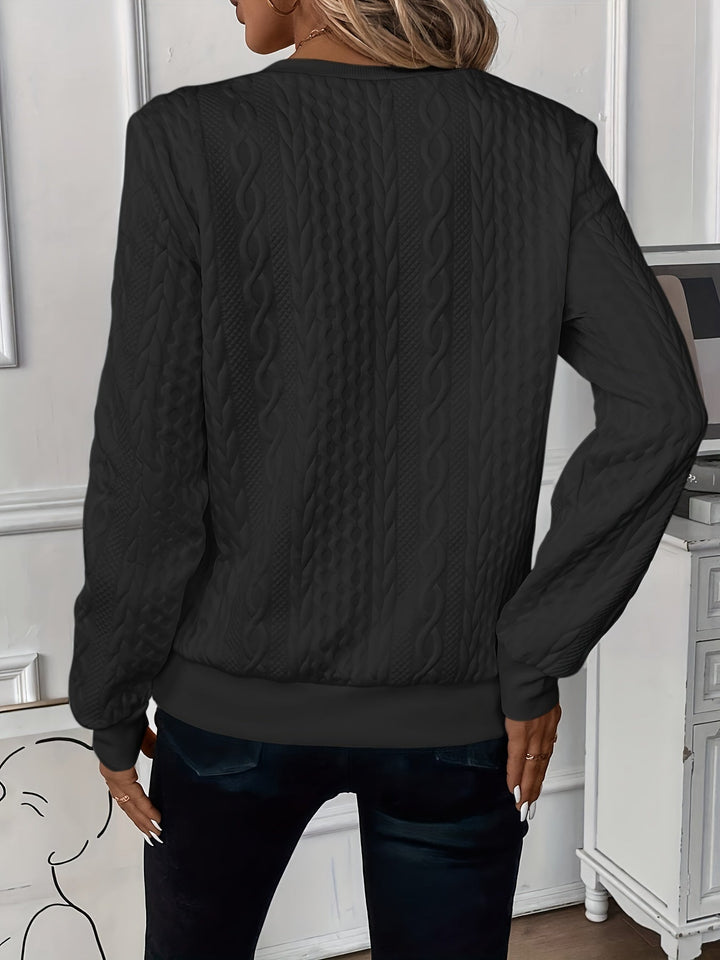 Alessia | Maglione a trecce con zip