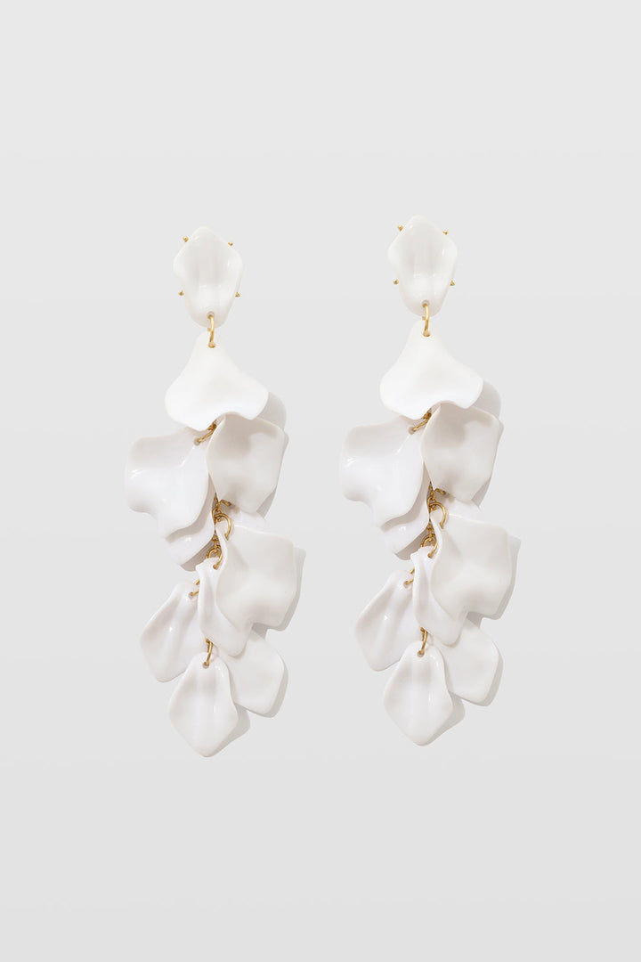 Orecchini a Goccia di Petali di Orchidea