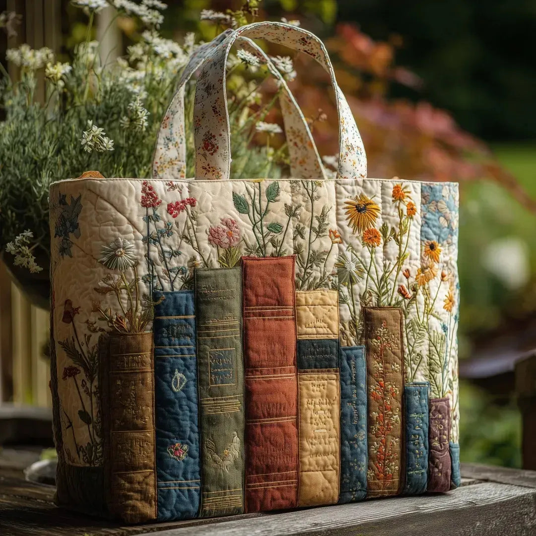 Borsa artigianale - Libri e Fiori