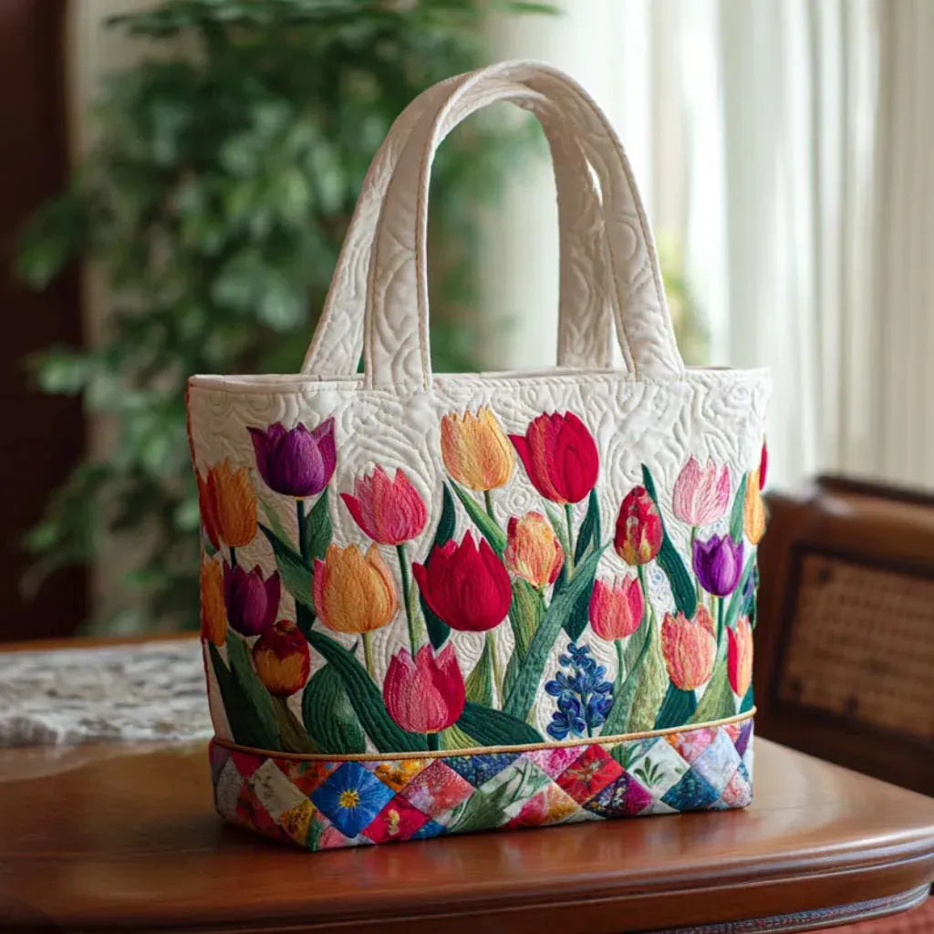 Borsa artigianale - Tulipani