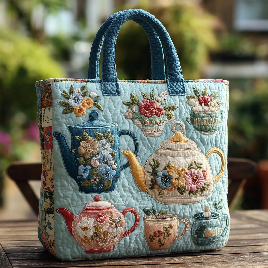 Borsa artigianale - Motivo floreale 3