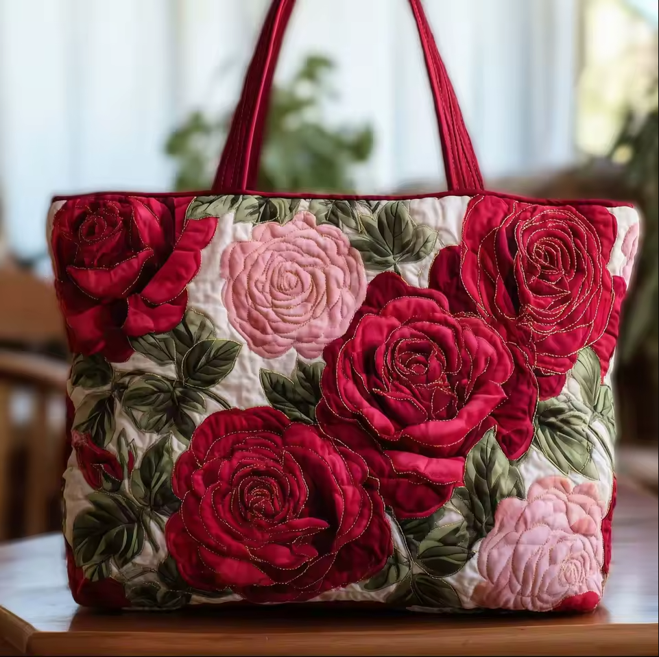 Borsa artigianale - rose
