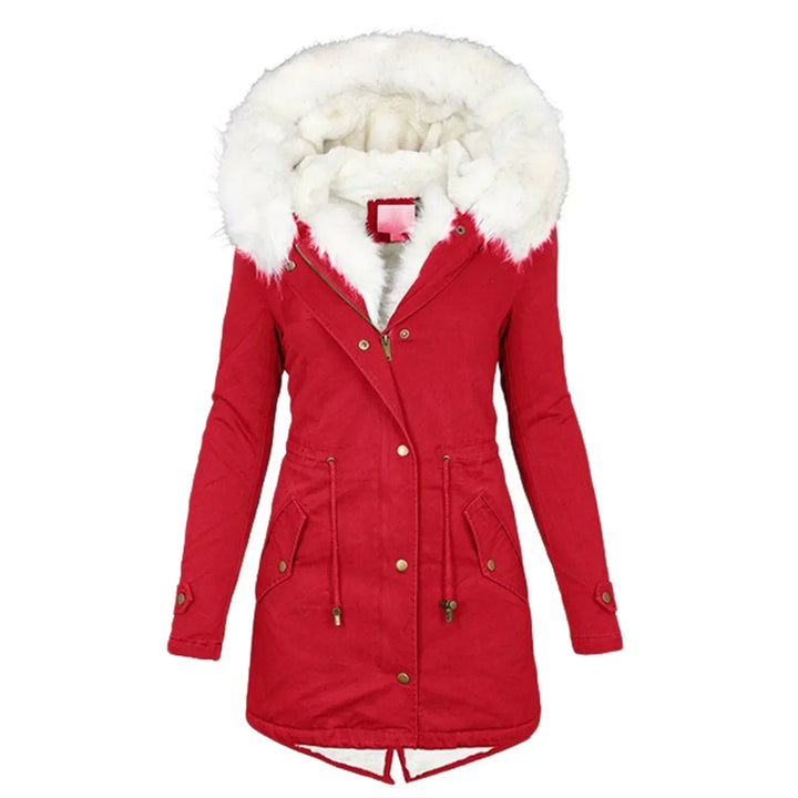 Beatrice | Parka Lungo con Cappuccio in Pelliccia Ecologica