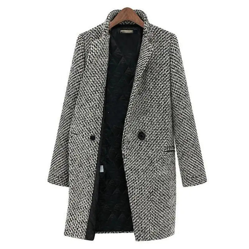 Camilla | Cappotto doppiopetto pied-de-poule