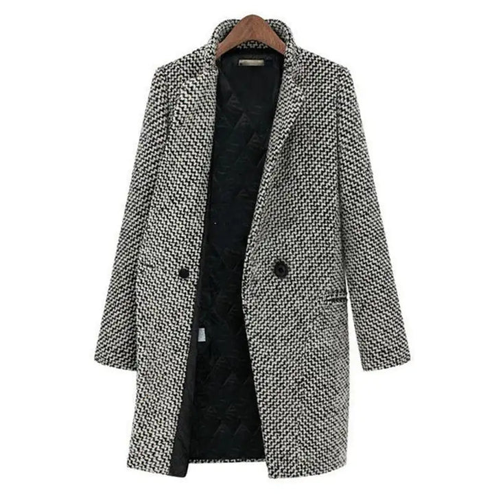 Camilla | Cappotto doppiopetto pied-de-poule