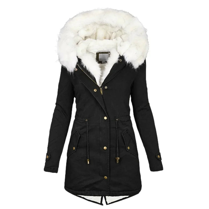 Beatrice | Parka Lungo con Cappuccio in Pelliccia Ecologica