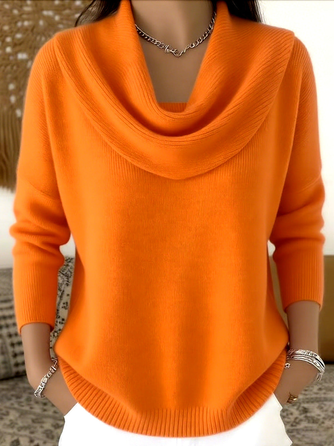 Diana | Maglione morbido con bordo arrotondato