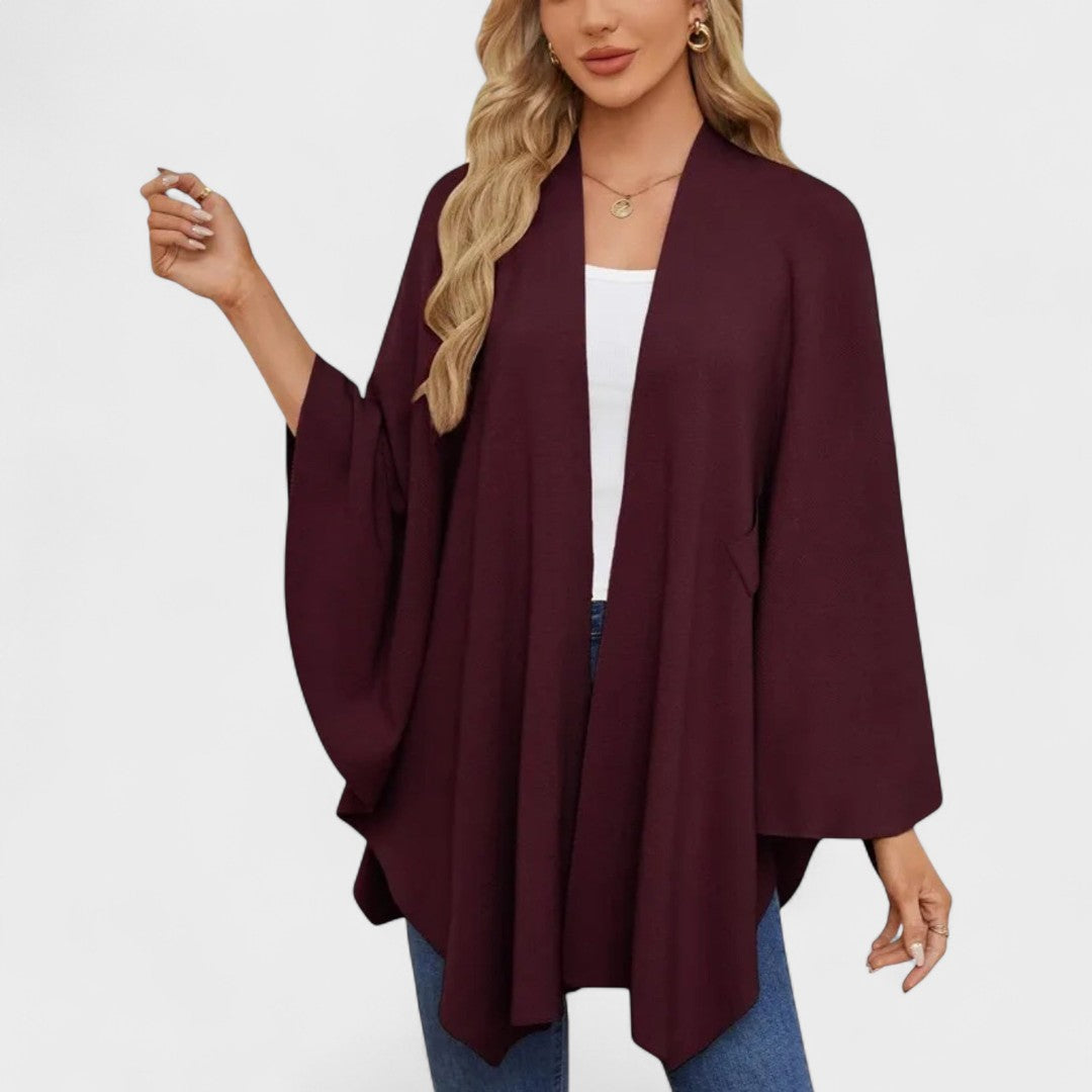 Eleonora | Poncho Morbido dalla Linea Elegante