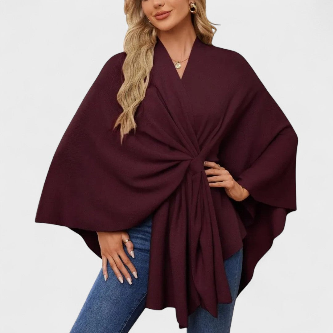 Eleonora | Poncho Morbido dalla Linea Elegante