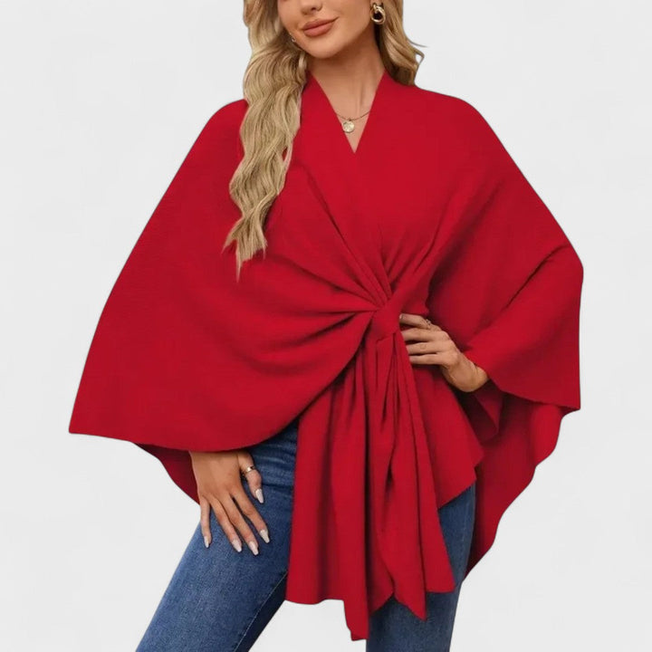 Eleonora | Poncho Morbido dalla Linea Elegante