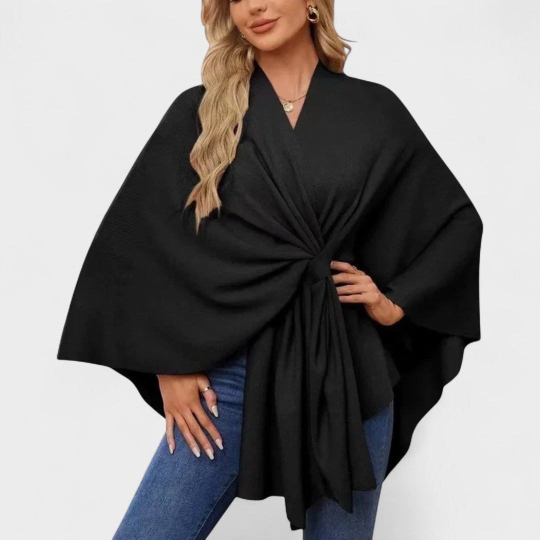 Eleonora | Poncho Morbido dalla Linea Elegante