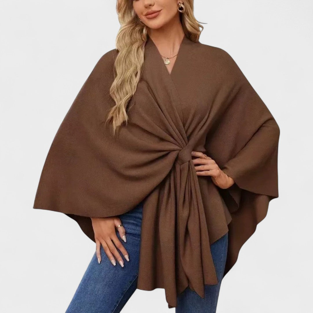 Eleonora | Poncho Morbido dalla Linea Elegante