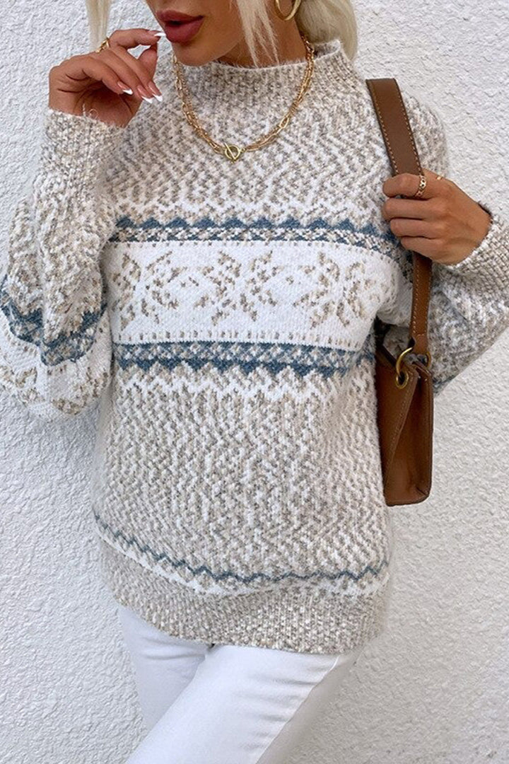 Stefania | Maglione con motivo a fiocchi di neve