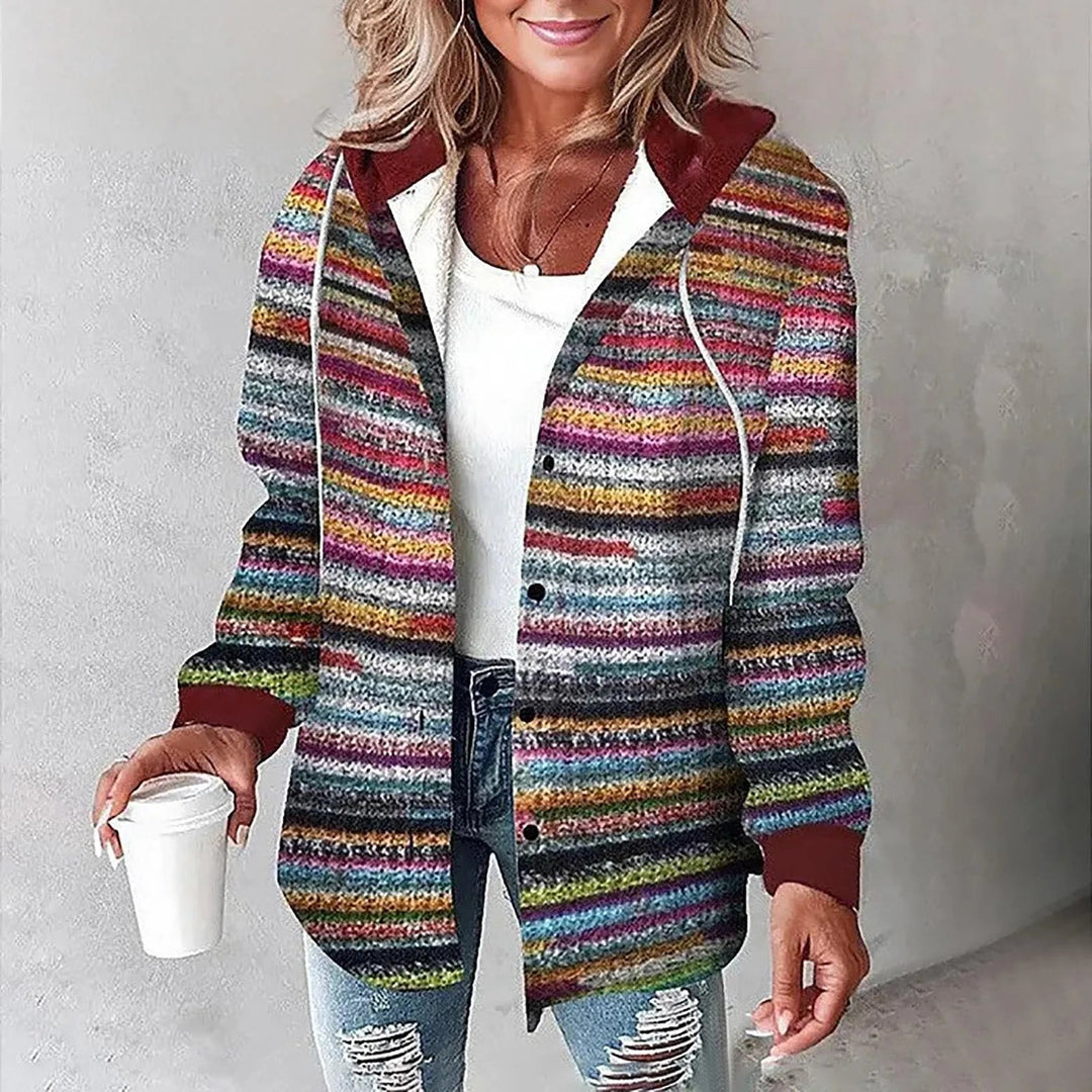 Ludovica | Camicia a quadri con cappuccio