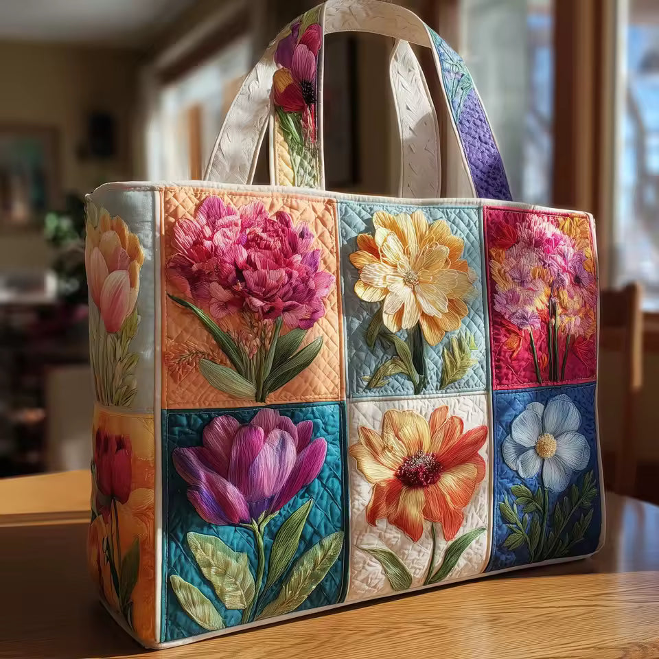 Borsa artigianale - un mix di fiori