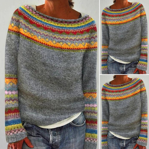 Alice | Maglione in lana merino con motivo nordico
