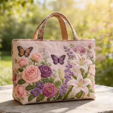Borsa artigianale - farfalle