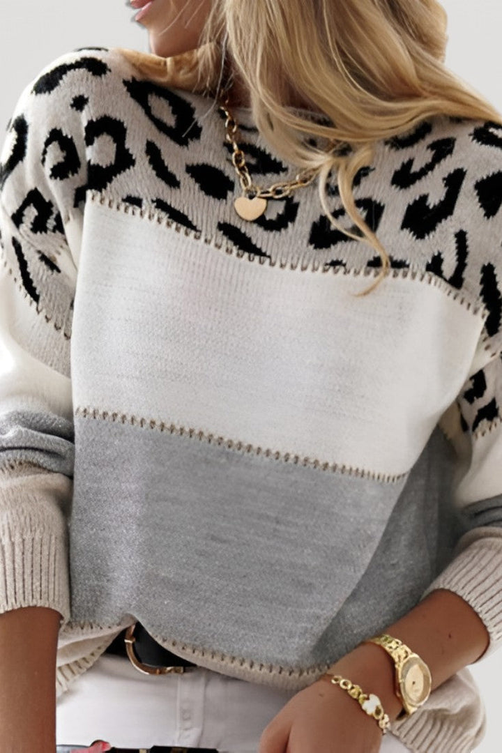 Michela | Maglione con motivo geometrico