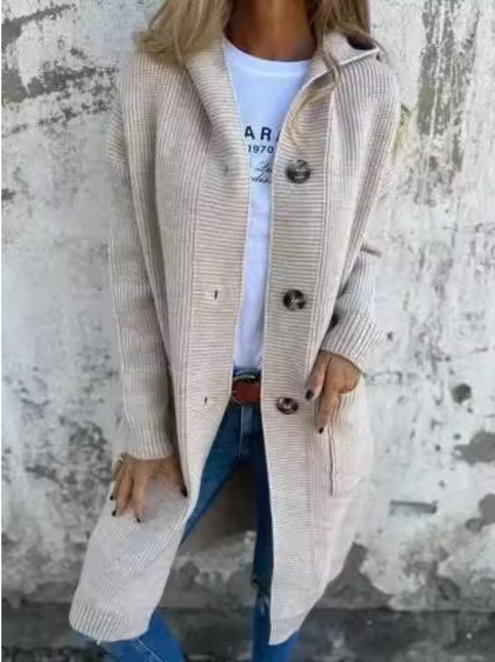 Anna | Cardigan lungo dalla linea elegante