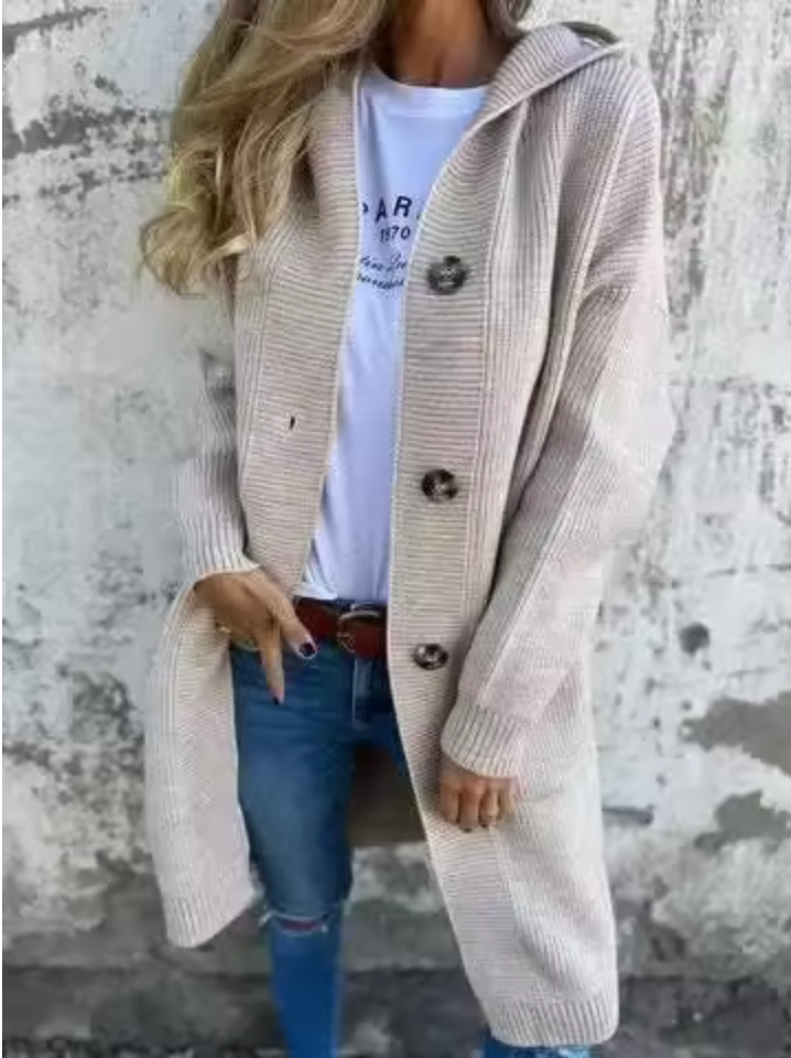 Anna | Cardigan lungo dalla linea elegante