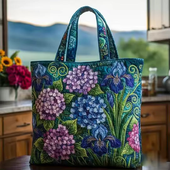 Borsa artigianale - ortensie