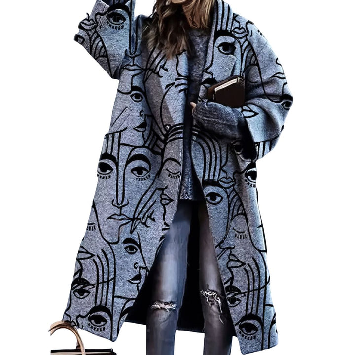 Stefania | Cappotto oversize a quadri multicolore