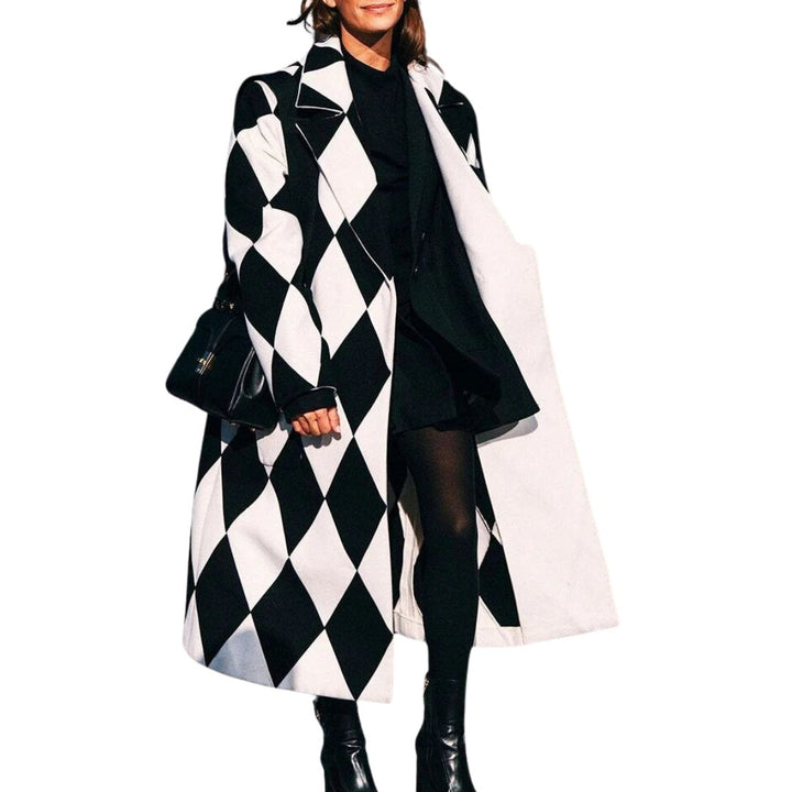 Stefania | Cappotto oversize a quadri multicolore