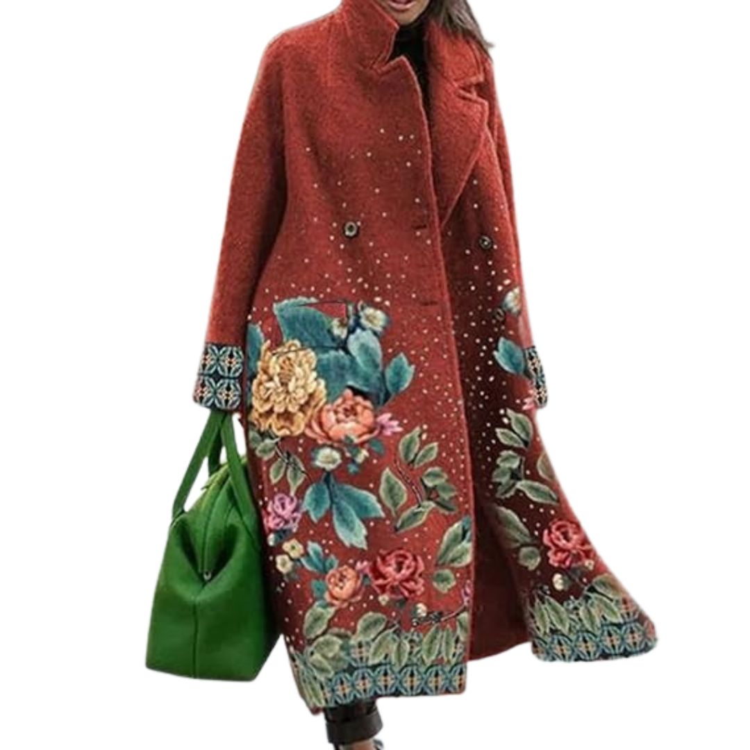 Stefania | Cappotto oversize a quadri multicolore