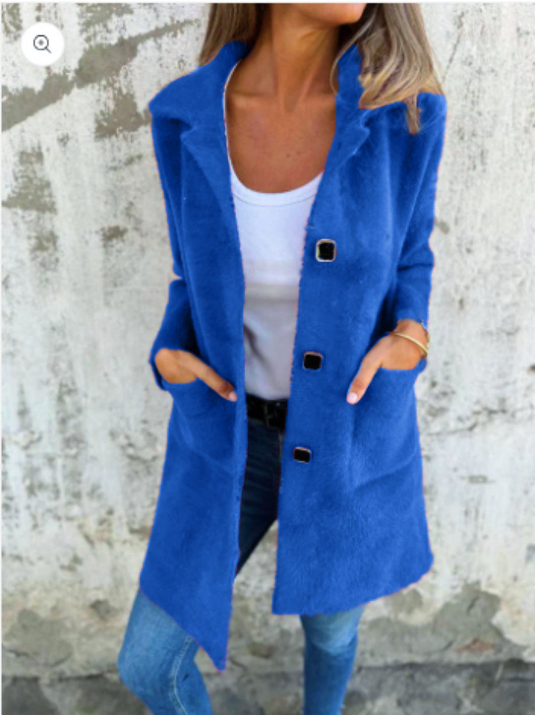 Cristina | Cappotto midi morbido con bottoni