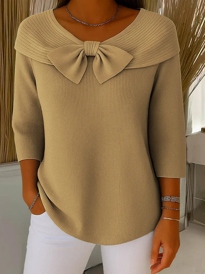 Ottavia | Tunica in maglia dalla linea fluida