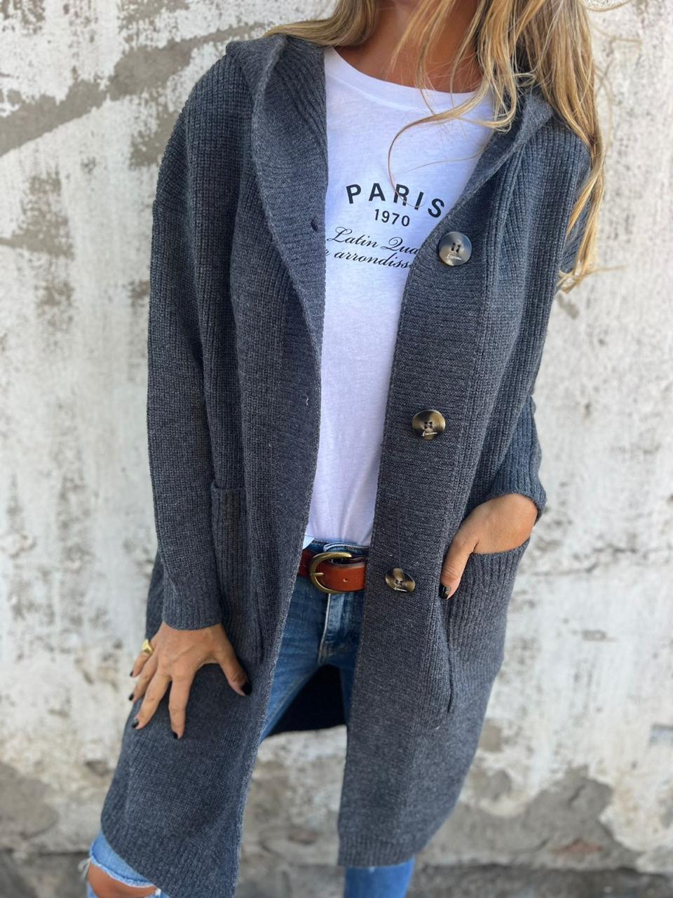 Anna | Cardigan lungo dalla linea elegante
