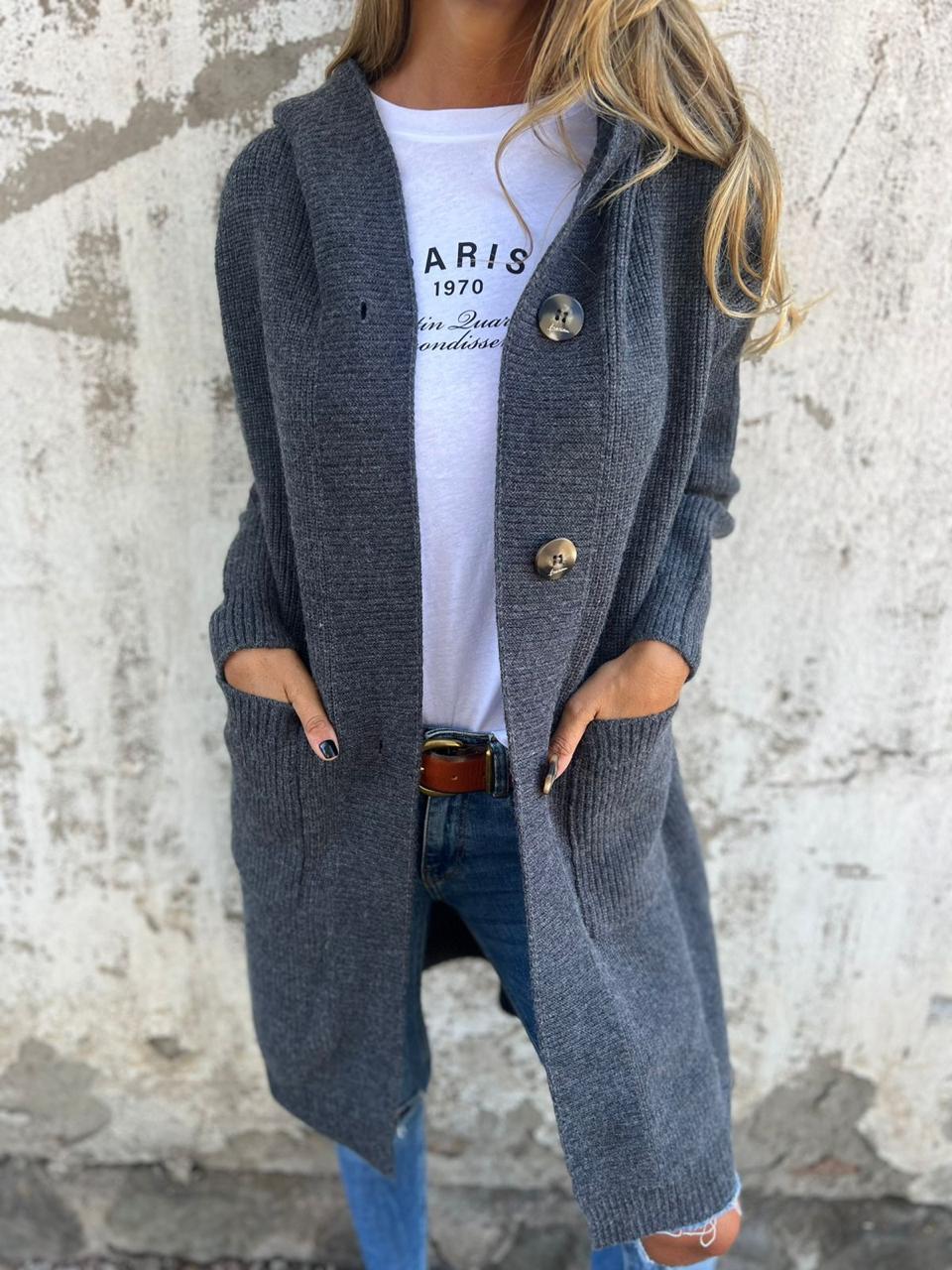 Anna | Cardigan lungo dalla linea elegante