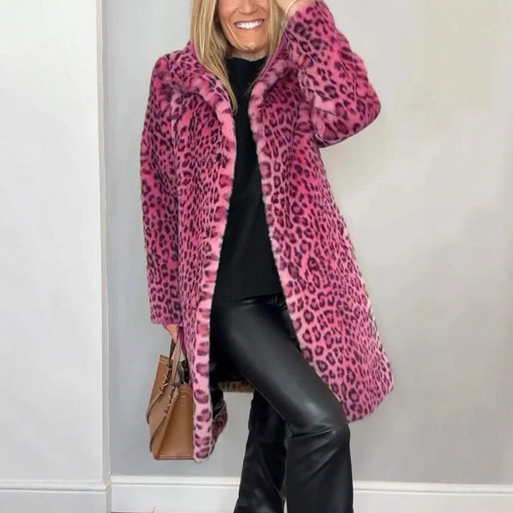 Greta | Cappotto in ecopelliccia leopardata