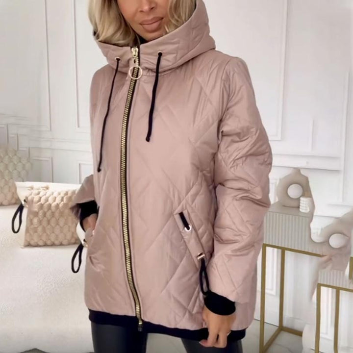 Valentina | Giacca trapuntata con cappuccio e coulisse