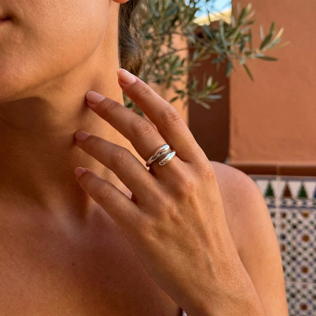 Anello minimalista Waterdrop