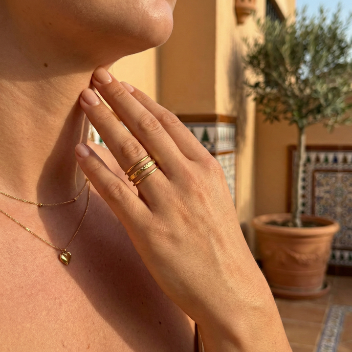 Anello a tre strati